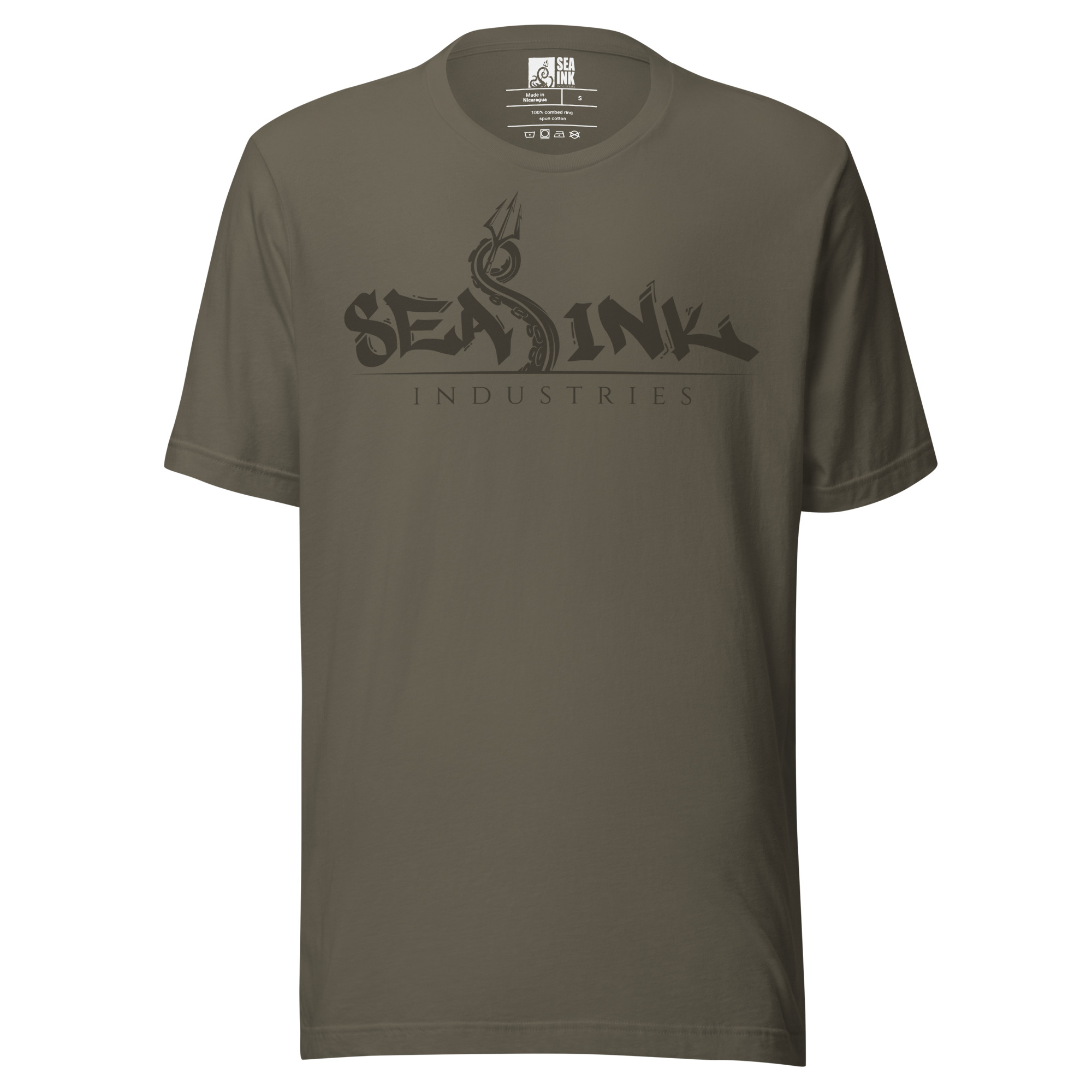 SeaInk Tag T-Shirt Brown Army